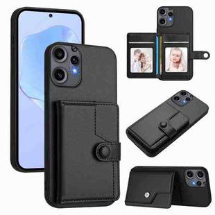 For Nothing CMF Phone 2 Pro Button Card Bag RFID Anti-theft Phone Case(Black)