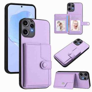 For Nothing CMF Phone 2 Pro Button Card Bag RFID Anti-theft Phone Case(Purple)