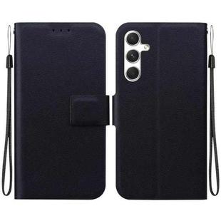 For Samsung Galaxy S25 5G Ultra-thin Voltage Magnetic Buckle Leather Phone Case(Black)