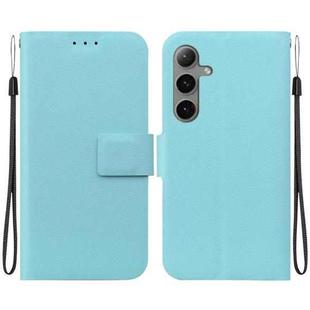 For Samsung Galaxy S24 FE 5G Ultra-thin Voltage Magnetic Buckle Leather Phone Case(Green)