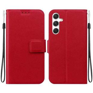 For Samsung Galaxy S24 5G Ultra-thin Voltage Magnetic Buckle Leather Phone Case(Red)