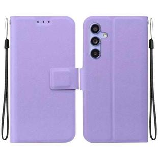 For Samsung Galaxy S23 FE 5G Ultra-thin Voltage Magnetic Buckle Leather Phone Case(Purple)