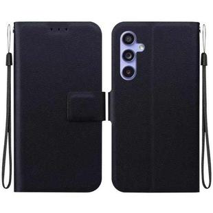 For Samsung Galaxy S23 FE 5G Ultra-thin Voltage Magnetic Buckle Leather Phone Case(Black)