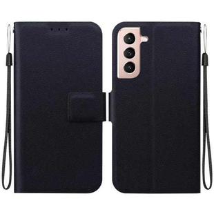 For Samsung Galaxy S21+ 5G Ultra-thin Voltage Magnetic Buckle Leather Phone Case(Black)
