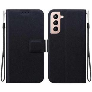 For Samsung Galaxy S21 5G Ultra-thin Voltage Magnetic Buckle Leather Phone Case(Black)