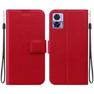 For Motorola Edge 30 Neo / Edge 30 Lite Ultra-thin Voltage Magnetic Buckle Leather Phone Case(Red)