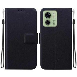 For Motorola Edge 40 Ultra-thin Voltage Magnetic Buckle Leather Phone Case(Black)