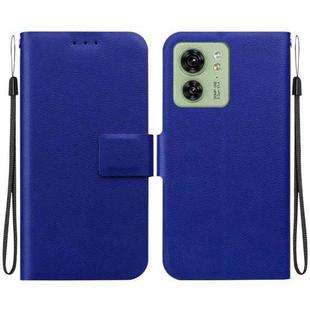 For Motorola Edge 40 Ultra-thin Voltage Magnetic Buckle Leather Phone Case(Blue)