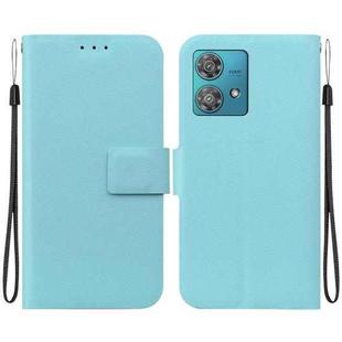 For Motorola Edge 40 Neo Ultra-thin Voltage Magnetic Buckle Leather Phone Case(Green)