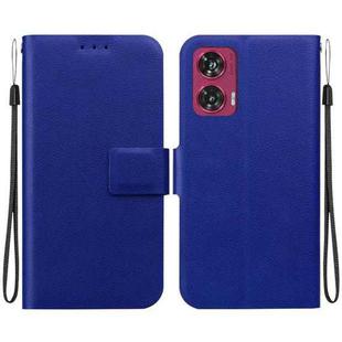 For Motorola Edge 50 Fusion Ultra-thin Voltage Magnetic Buckle Leather Phone Case(Blue)