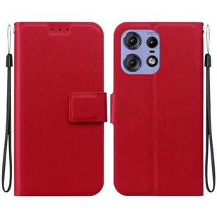 For Motorola Edge 50 Pro Ultra-thin Voltage Magnetic Buckle Leather Phone Case(Red)