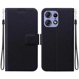 For Motorola Edge 50 Pro Ultra-thin Voltage Magnetic Buckle Leather Phone Case(Black)