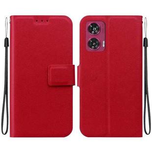 For Motorola Edge 50 Ultra Ultra-thin Voltage Magnetic Buckle Leather Phone Case(Red)