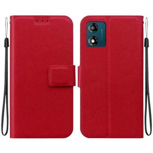 For Motorola Moto E13 Ultra-thin Voltage Magnetic Buckle Leather Phone Case(Red)