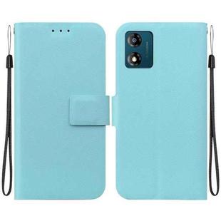 For Motorola Moto E13 Ultra-thin Voltage Magnetic Buckle Leather Phone Case(Green)