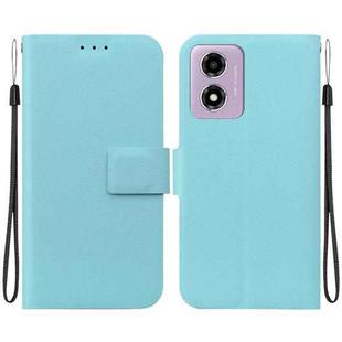 For Motorola Moto E14 / Moto G04s Ultra-thin Voltage Magnetic Buckle Leather Phone Case(Green)