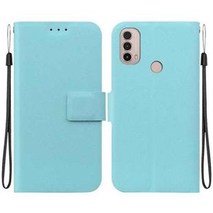 For Motorola Moto E20 / E30 / E40 Ultra-thin Voltage Magnetic Buckle Leather Phone Case(Green)