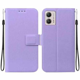 For Motorola Moto G13 / G23 / G53 5G Ultra-thin Voltage Magnetic Buckle Leather Phone Case(Purple)