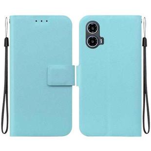 For Motorola Moto G34 Ultra-thin Voltage Magnetic Buckle Leather Phone Case(Green)