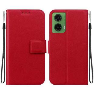 For Motorola Moto G35 Ultra-thin Voltage Magnetic Buckle Leather Phone Case(Red)