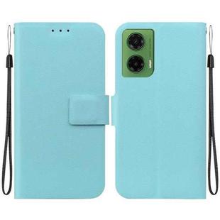 For Motorola Moto G35 Ultra-thin Voltage Magnetic Buckle Leather Phone Case(Green)