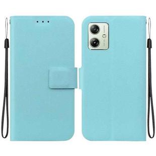 For Motorola Moto G54 Ultra-thin Voltage Magnetic Buckle Leather Phone Case(Green)