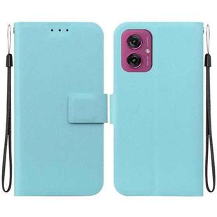 For Motorola Moto G55 Ultra-thin Voltage Magnetic Buckle Leather Phone Case(Green)