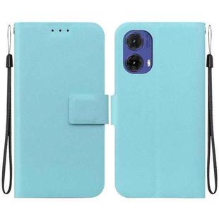 For Motorola Moto G85 Ultra-thin Voltage Magnetic Buckle Leather Phone Case(Green)