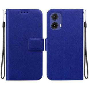 For Motorola Moto G85 Ultra-thin Voltage Magnetic Buckle Leather Phone Case(Blue)