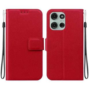 For Motorola Moto G75 5G Ultra-thin Voltage Magnetic Buckle Leather Phone Case(Red)