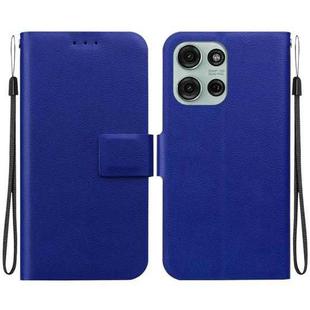 For Motorola Moto G75 5G Ultra-thin Voltage Magnetic Buckle Leather Phone Case(Blue)