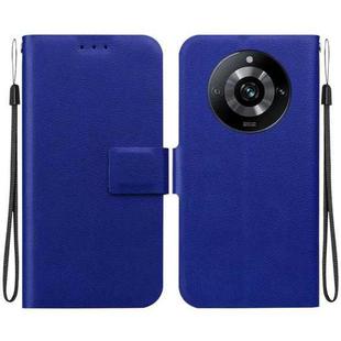 For Realme 11 Pro / 11 Pro+ Ultra-thin Voltage Magnetic Buckle Leather Phone Case(Blue)