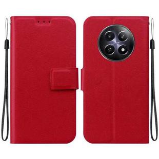 For Realme 12 5G Ultra-thin Voltage Magnetic Buckle Leather Phone Case(Red)