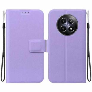 For Realme 12 5G Ultra-thin Voltage Magnetic Buckle Leather Phone Case(Purple)