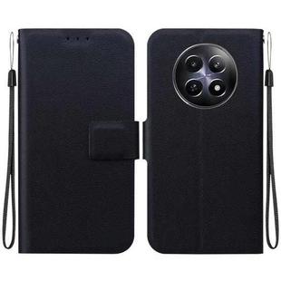 For Realme 12 5G Ultra-thin Voltage Magnetic Buckle Leather Phone Case(Black)