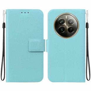 For Realme 12 Pro+ Ultra-thin Voltage Magnetic Buckle Leather Phone Case(Green)