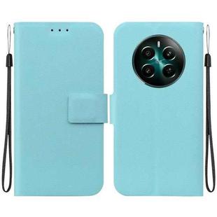 For Realme 12+ Ultra-thin Voltage Magnetic Buckle Leather Phone Case(Green)