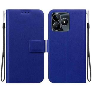 For Realme C53 / C53 India / Narzo N53 Ultra-thin Voltage Magnetic Buckle Leather Phone Case(Blue)