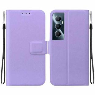 For Realme C65 4G Ultra-thin Voltage Magnetic Buckle Leather Phone Case(Purple)