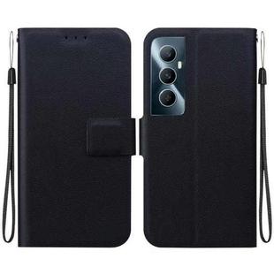 For Realme C65 4G Ultra-thin Voltage Magnetic Buckle Leather Phone Case(Black)