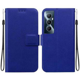 For Realme C65 4G Ultra-thin Voltage Magnetic Buckle Leather Phone Case(Blue)