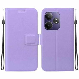 For Realme GT Neo6 / GT Neo6 SE / GT 6 Ultra-thin Voltage Magnetic Buckle Leather Phone Case(Purple)