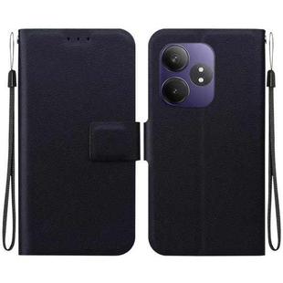 For Realme GT Neo6 / GT Neo6 SE / GT 6 Ultra-thin Voltage Magnetic Buckle Leather Phone Case(Black)