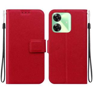 For Realme Note 60 / C61 / C63 Ultra-thin Voltage Magnetic Buckle Leather Phone Case(Red)