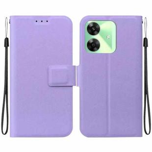 For Realme Note 60 / C61 / C63 Ultra-thin Voltage Magnetic Buckle Leather Phone Case(Purple)