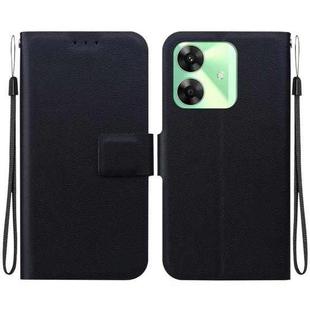 For Realme Note 60 / C61 / C63 Ultra-thin Voltage Magnetic Buckle Leather Phone Case(Black)