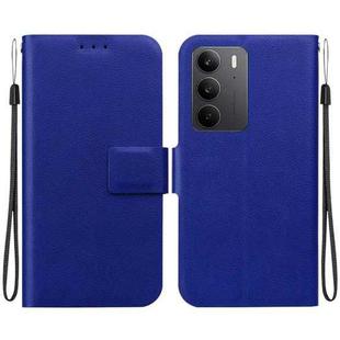 For Realme C75 Ultra-thin Voltage Magnetic Buckle Leather Phone Case(Blue)