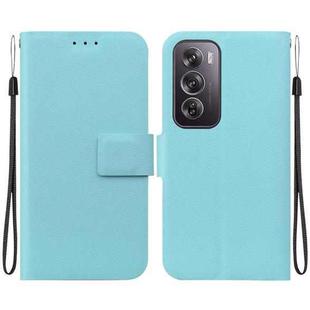 For OPPO Reno12 Pro 5G Global Ultra-thin Voltage Magnetic Buckle Leather Phone Case(Green)