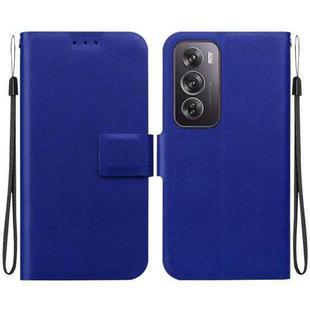 For OPPO Reno12 Pro 5G Global Ultra-thin Voltage Magnetic Buckle Leather Phone Case(Blue)