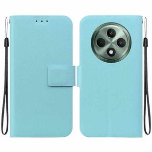 For OPPO Reno12 F 5G Ultra-thin Voltage Magnetic Buckle Leather Phone Case(Green)